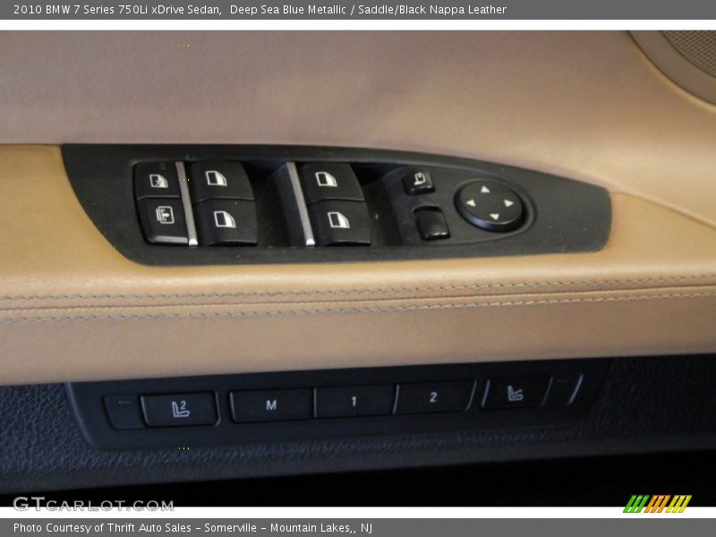 Deep Sea Blue Metallic / Saddle/Black Nappa Leather 2010 BMW 7 Series 750Li xDrive Sedan
