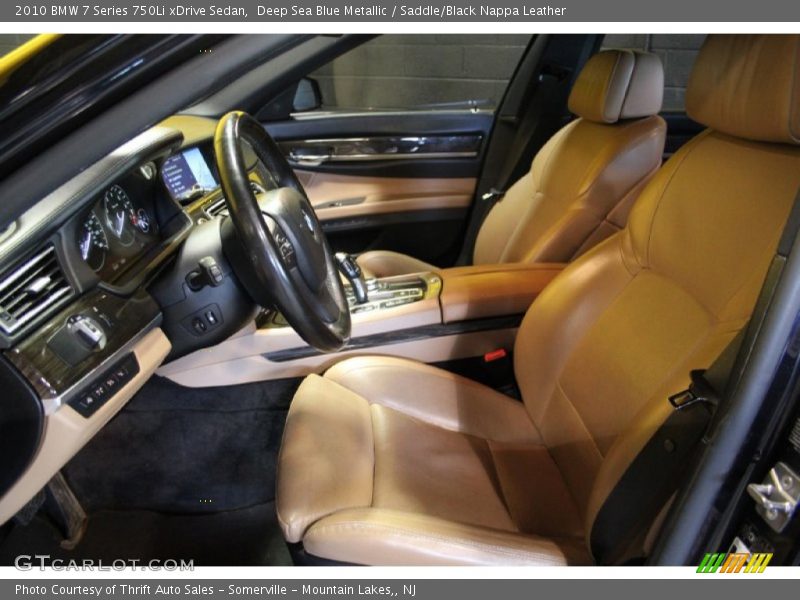 Deep Sea Blue Metallic / Saddle/Black Nappa Leather 2010 BMW 7 Series 750Li xDrive Sedan