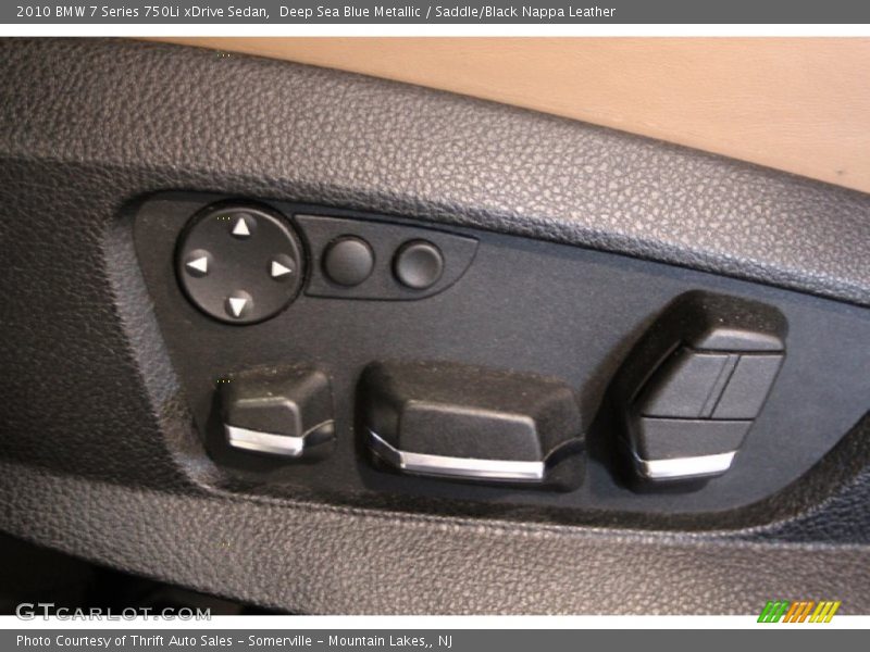 Deep Sea Blue Metallic / Saddle/Black Nappa Leather 2010 BMW 7 Series 750Li xDrive Sedan