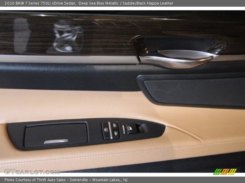 Deep Sea Blue Metallic / Saddle/Black Nappa Leather 2010 BMW 7 Series 750Li xDrive Sedan