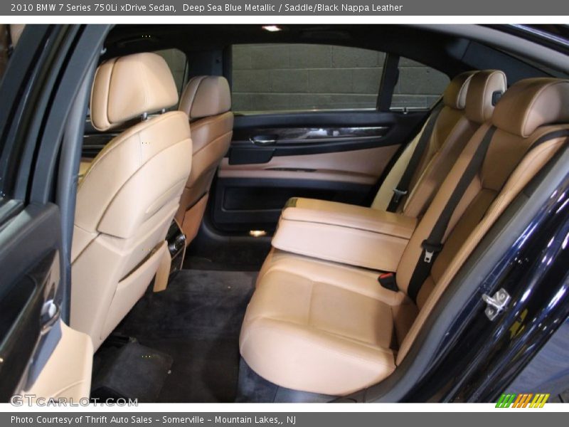 Deep Sea Blue Metallic / Saddle/Black Nappa Leather 2010 BMW 7 Series 750Li xDrive Sedan