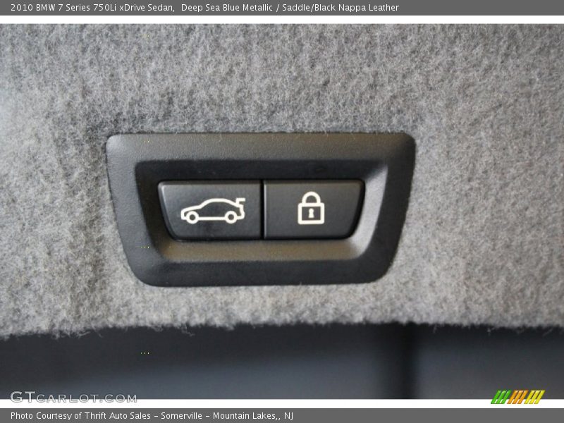 Deep Sea Blue Metallic / Saddle/Black Nappa Leather 2010 BMW 7 Series 750Li xDrive Sedan