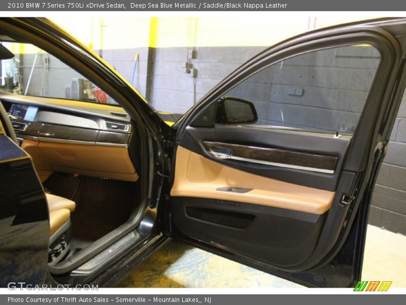 Deep Sea Blue Metallic / Saddle/Black Nappa Leather 2010 BMW 7 Series 750Li xDrive Sedan