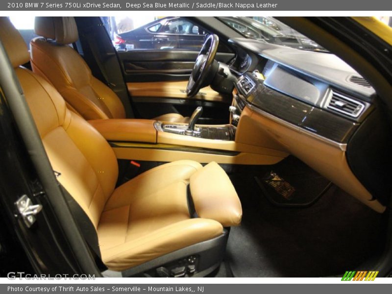 Deep Sea Blue Metallic / Saddle/Black Nappa Leather 2010 BMW 7 Series 750Li xDrive Sedan