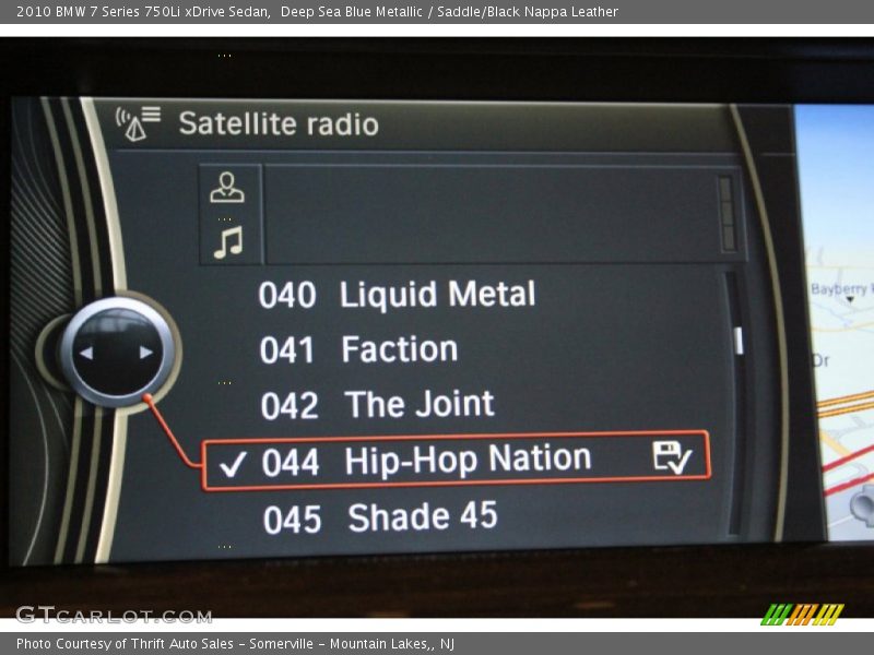 Deep Sea Blue Metallic / Saddle/Black Nappa Leather 2010 BMW 7 Series 750Li xDrive Sedan