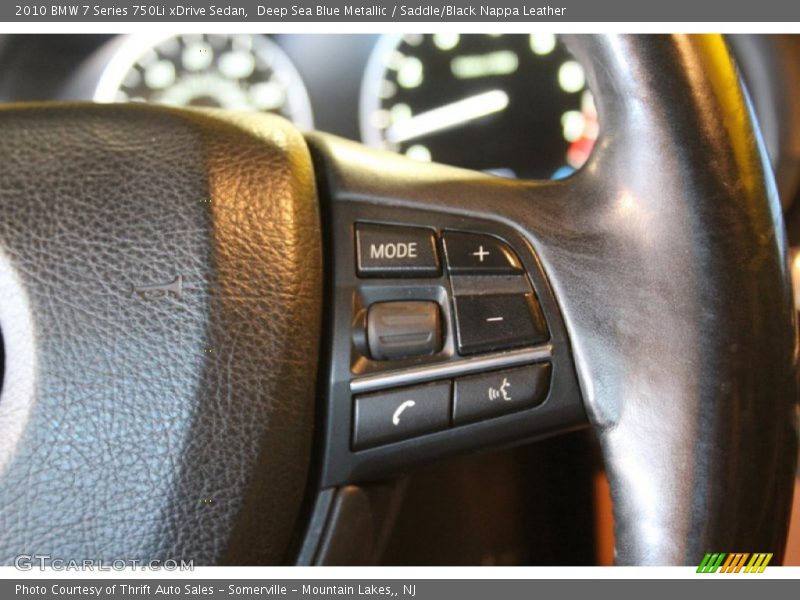 Deep Sea Blue Metallic / Saddle/Black Nappa Leather 2010 BMW 7 Series 750Li xDrive Sedan