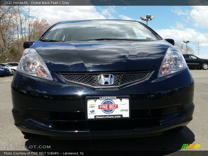 Crystal Black Pearl / Gray 2012 Honda Fit