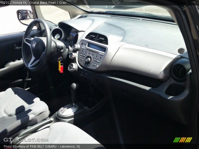 Crystal Black Pearl / Gray 2012 Honda Fit