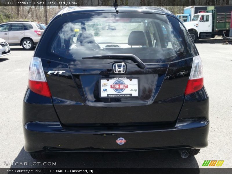 Crystal Black Pearl / Gray 2012 Honda Fit