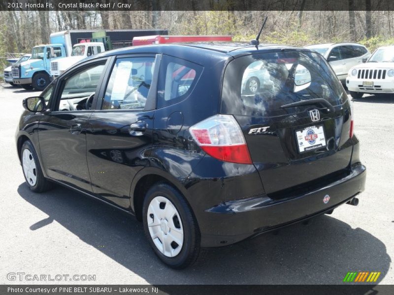 Crystal Black Pearl / Gray 2012 Honda Fit