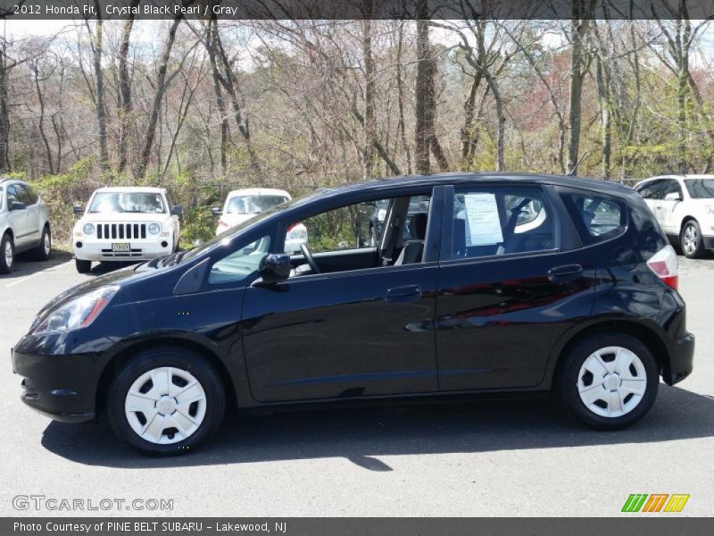 Crystal Black Pearl / Gray 2012 Honda Fit