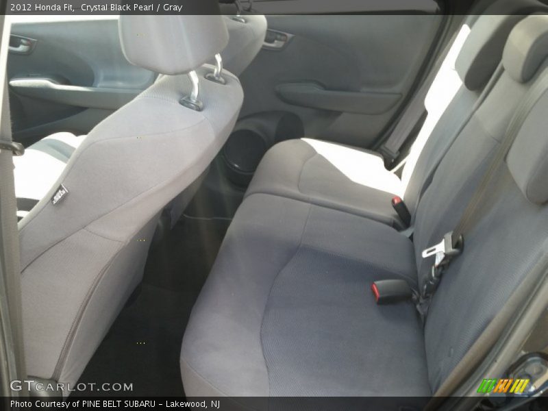 Crystal Black Pearl / Gray 2012 Honda Fit