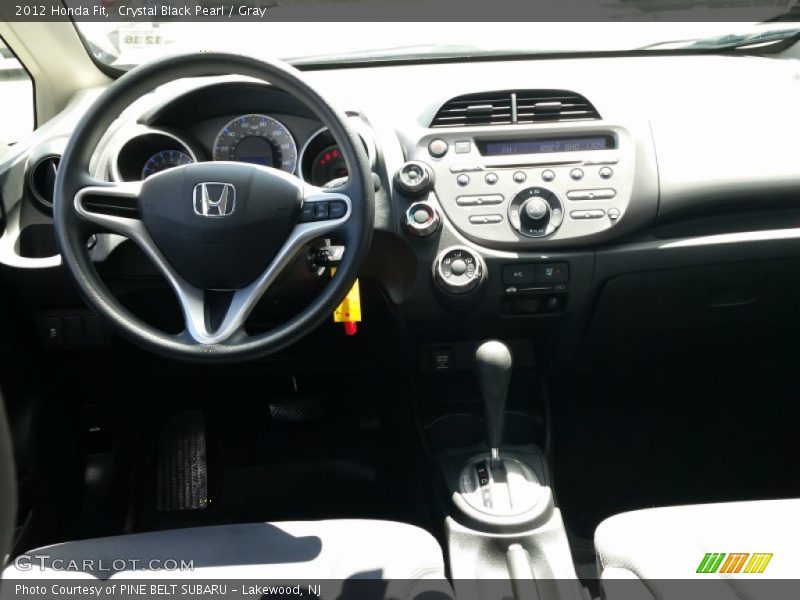 Crystal Black Pearl / Gray 2012 Honda Fit