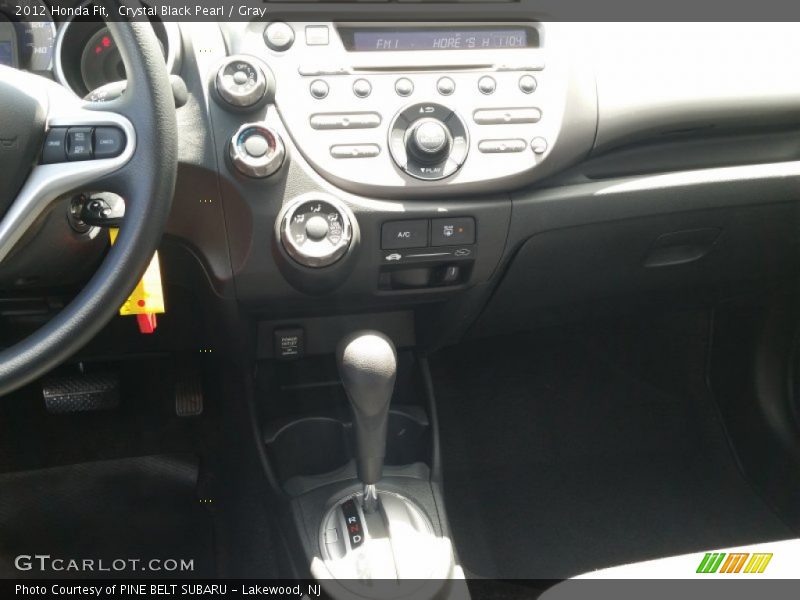Crystal Black Pearl / Gray 2012 Honda Fit