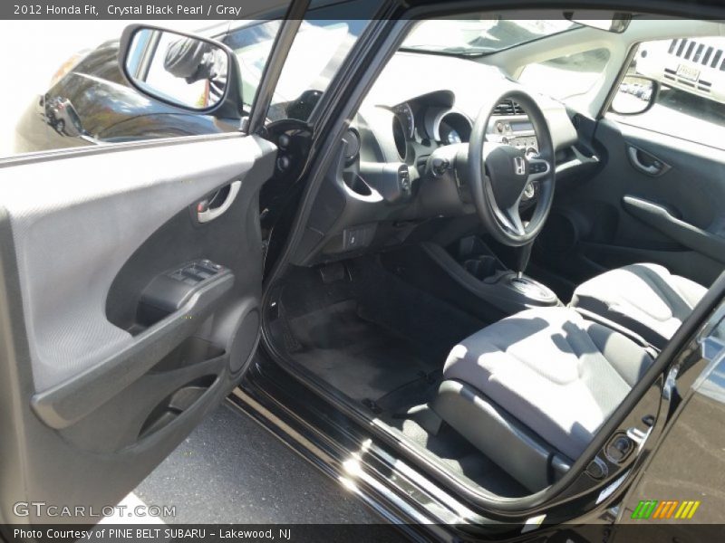 Crystal Black Pearl / Gray 2012 Honda Fit