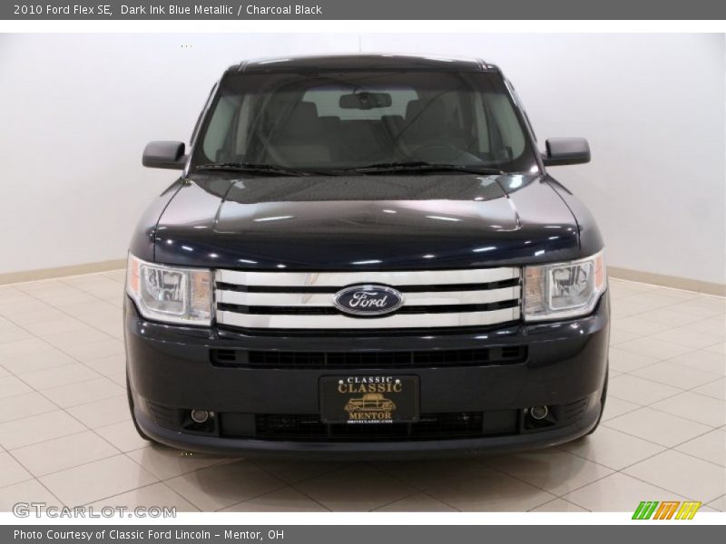 Dark Ink Blue Metallic / Charcoal Black 2010 Ford Flex SE
