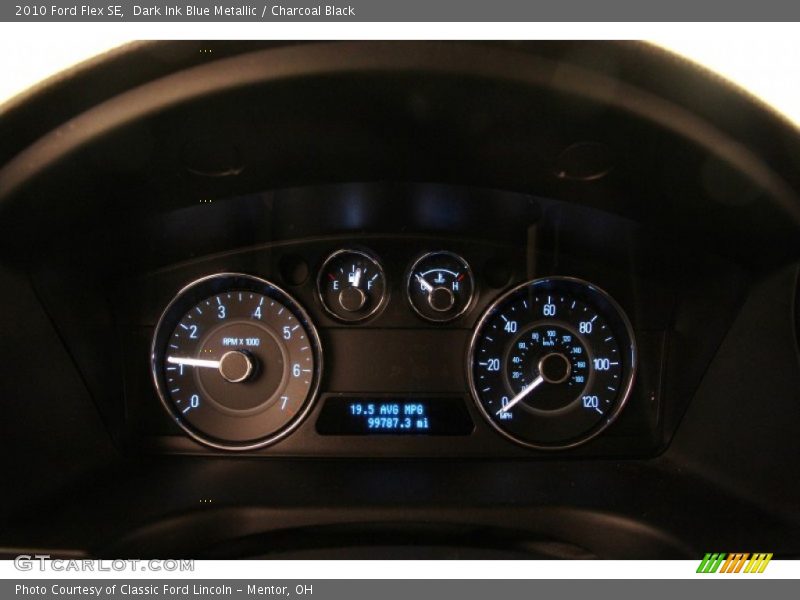 Dark Ink Blue Metallic / Charcoal Black 2010 Ford Flex SE