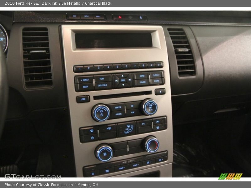 Dark Ink Blue Metallic / Charcoal Black 2010 Ford Flex SE