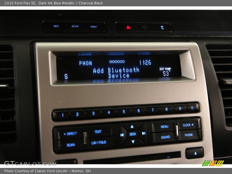 Dark Ink Blue Metallic / Charcoal Black 2010 Ford Flex SE