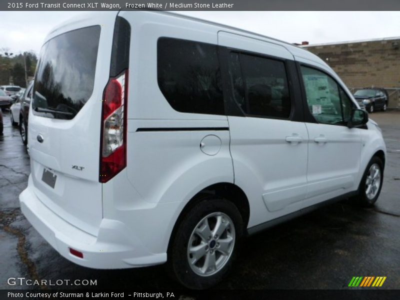 Frozen White / Medium Stone Leather 2015 Ford Transit Connect XLT Wagon