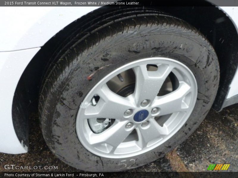 Frozen White / Medium Stone Leather 2015 Ford Transit Connect XLT Wagon