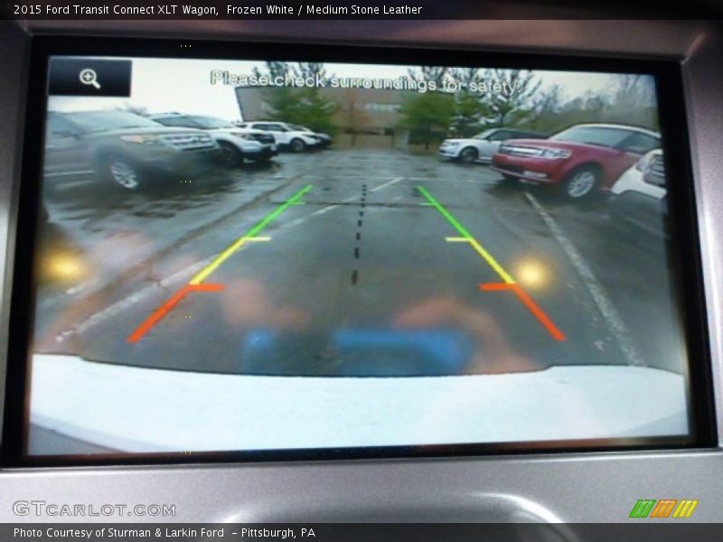 Frozen White / Medium Stone Leather 2015 Ford Transit Connect XLT Wagon