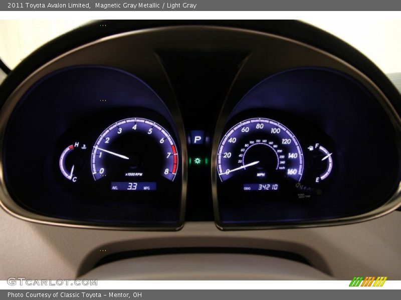 Magnetic Gray Metallic / Light Gray 2011 Toyota Avalon Limited