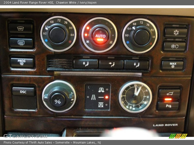 Controls of 2004 Range Rover HSE