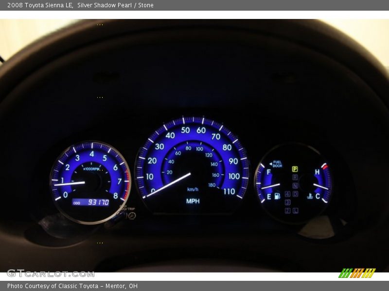 Silver Shadow Pearl / Stone 2008 Toyota Sienna LE