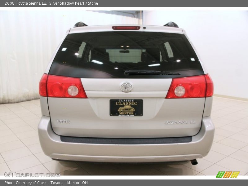 Silver Shadow Pearl / Stone 2008 Toyota Sienna LE