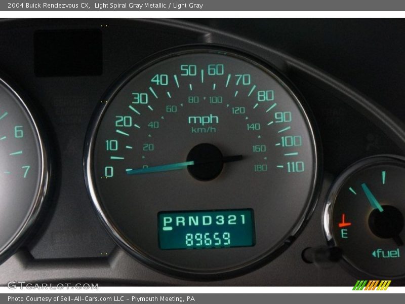 Light Spiral Gray Metallic / Light Gray 2004 Buick Rendezvous CX