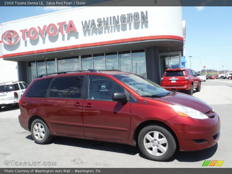 Salsa Red Pearl / Stone 2009 Toyota Sienna LE