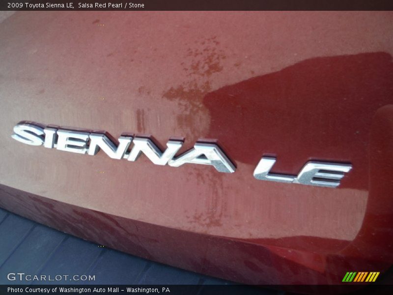 Salsa Red Pearl / Stone 2009 Toyota Sienna LE