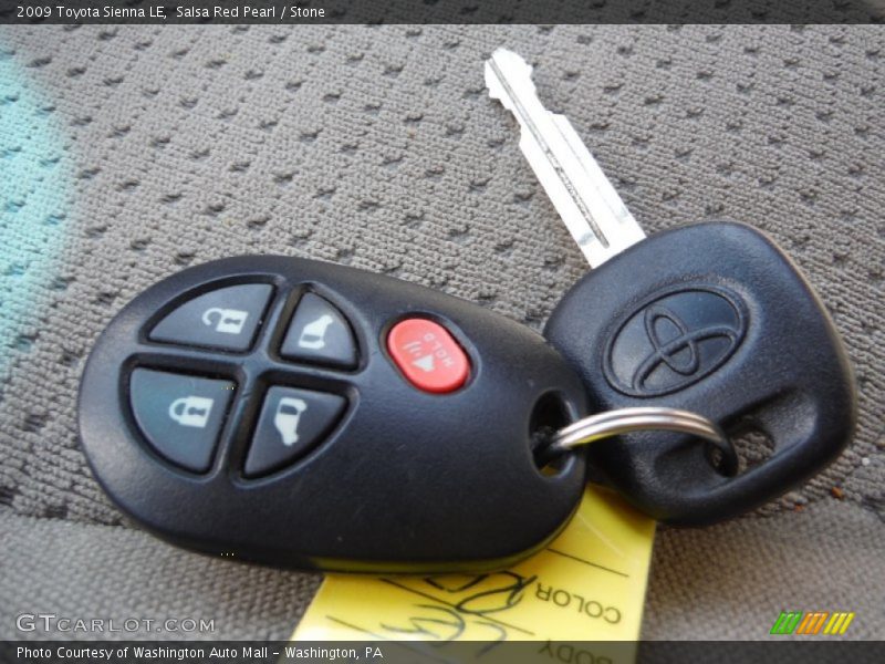 Salsa Red Pearl / Stone 2009 Toyota Sienna LE