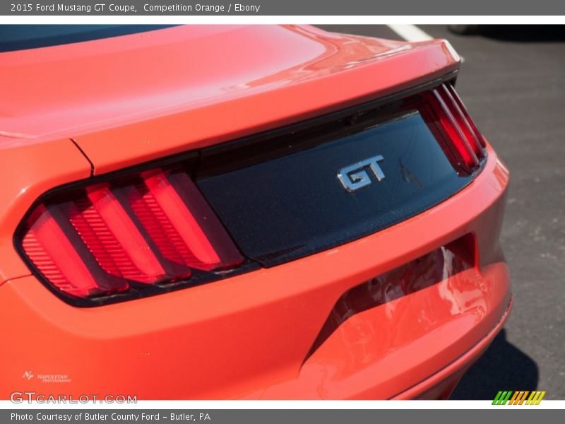 Competition Orange / Ebony 2015 Ford Mustang GT Coupe