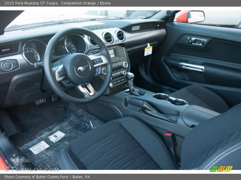Competition Orange / Ebony 2015 Ford Mustang GT Coupe