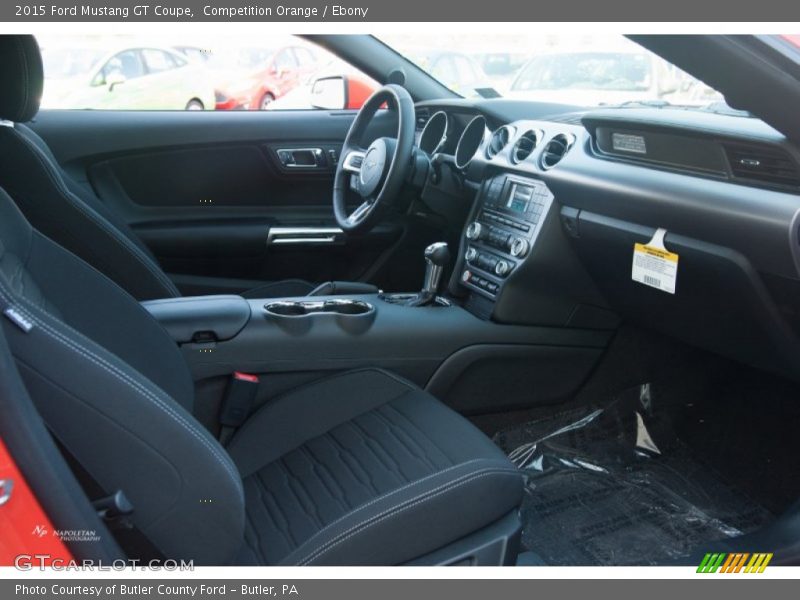 Competition Orange / Ebony 2015 Ford Mustang GT Coupe