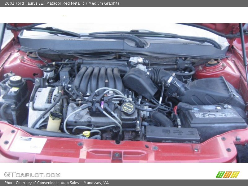 Matador Red Metallic / Medium Graphite 2002 Ford Taurus SE