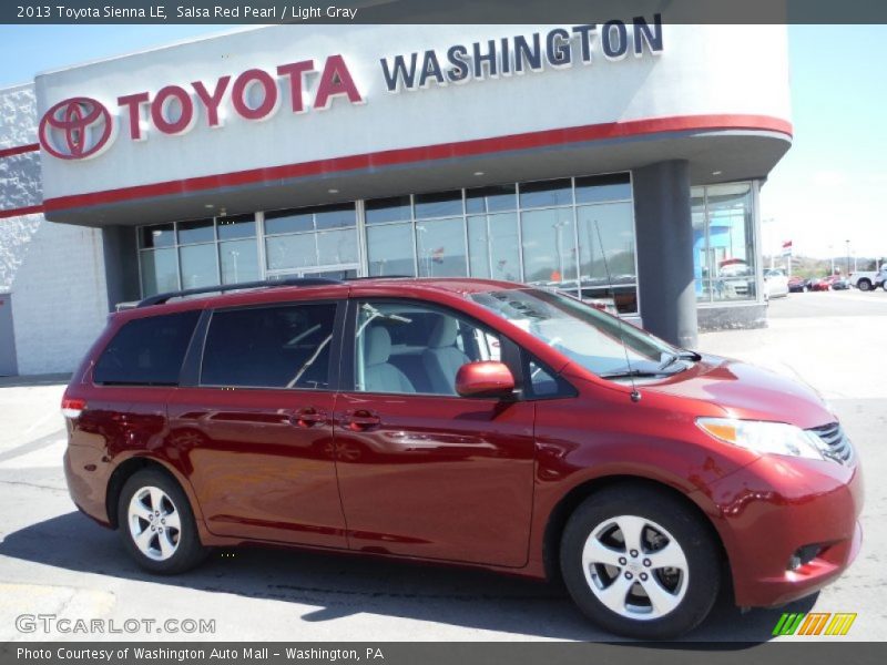 Salsa Red Pearl / Light Gray 2013 Toyota Sienna LE