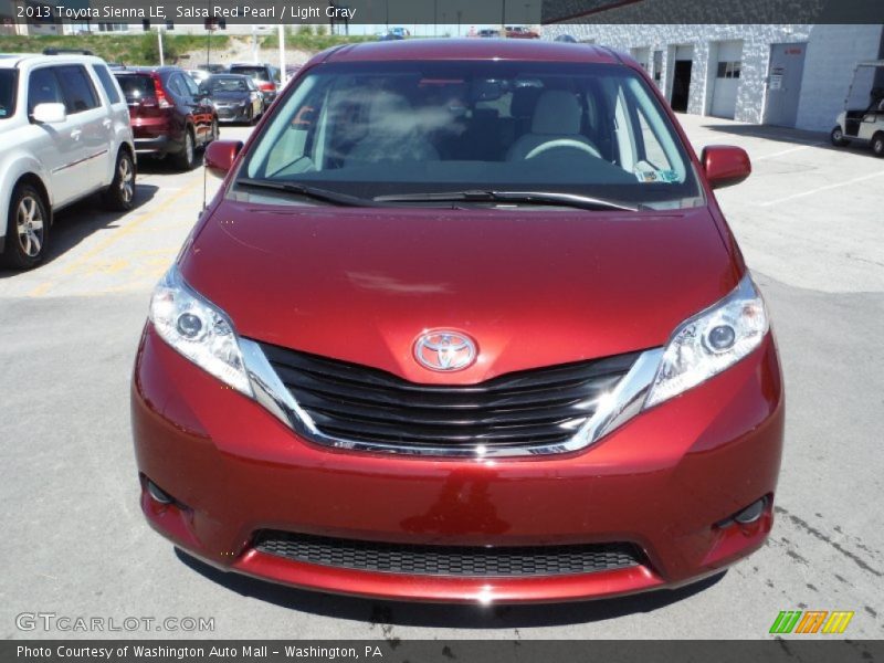 Salsa Red Pearl / Light Gray 2013 Toyota Sienna LE