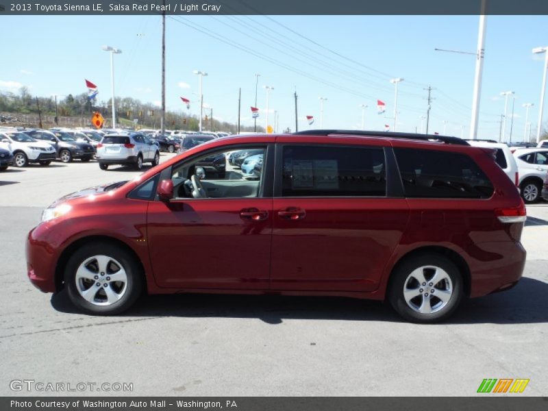 Salsa Red Pearl / Light Gray 2013 Toyota Sienna LE