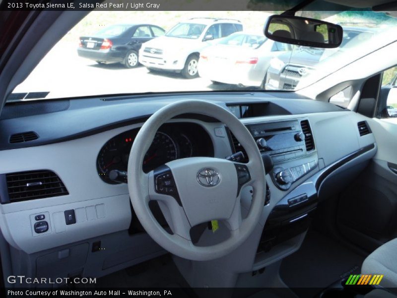 Salsa Red Pearl / Light Gray 2013 Toyota Sienna LE