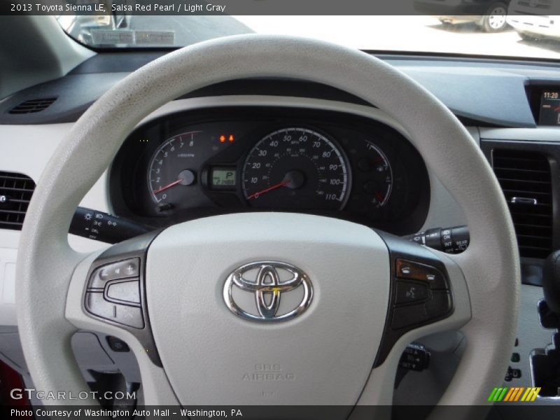 Salsa Red Pearl / Light Gray 2013 Toyota Sienna LE