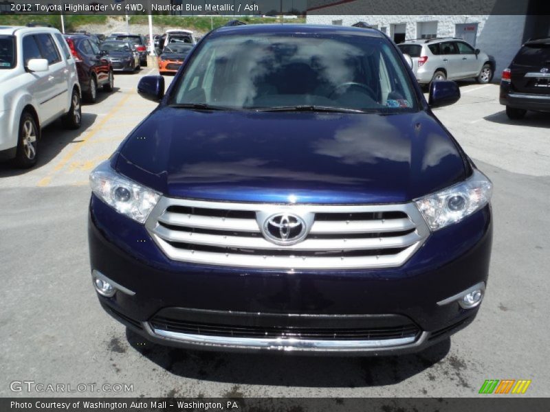 Nautical Blue Metallic / Ash 2012 Toyota Highlander V6 4WD