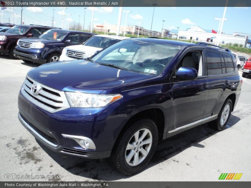 Nautical Blue Metallic / Ash 2012 Toyota Highlander V6 4WD