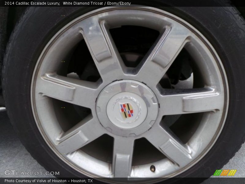 White Diamond Tricoat / Ebony/Ebony 2014 Cadillac Escalade Luxury