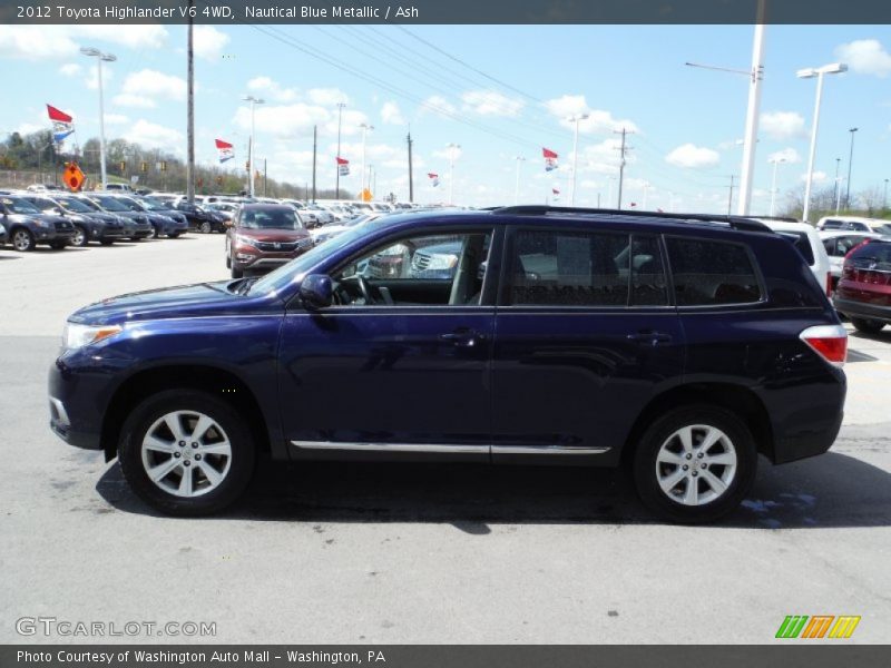 Nautical Blue Metallic / Ash 2012 Toyota Highlander V6 4WD