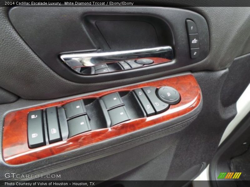 White Diamond Tricoat / Ebony/Ebony 2014 Cadillac Escalade Luxury