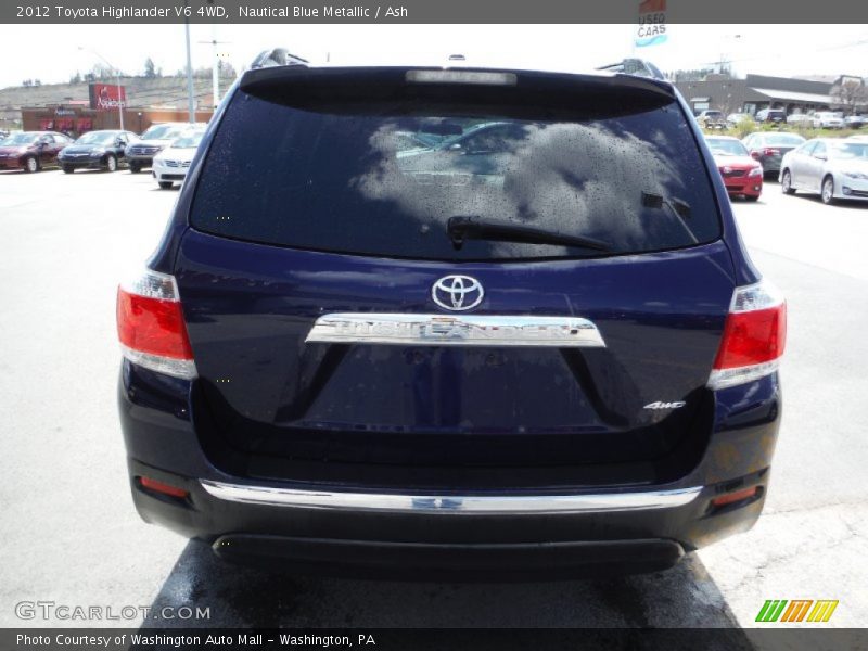 Nautical Blue Metallic / Ash 2012 Toyota Highlander V6 4WD