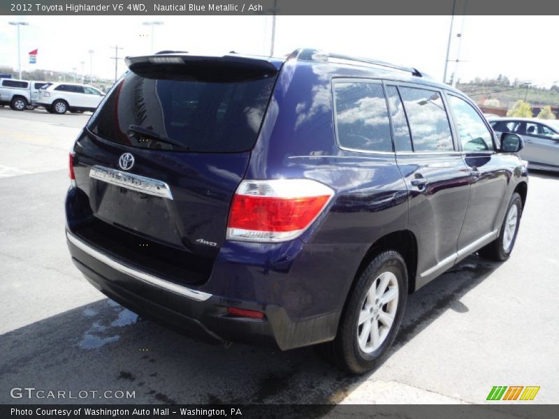 Nautical Blue Metallic / Ash 2012 Toyota Highlander V6 4WD